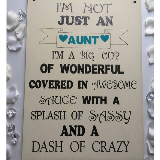 crazy aunt sign