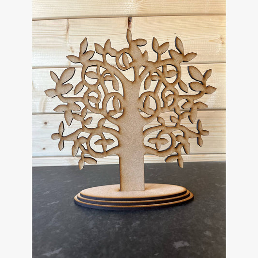 Standing Wooden Tree With Base