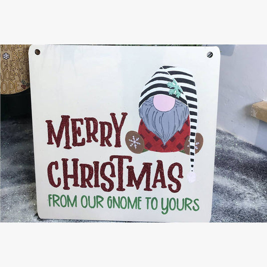 Merry Christmas from our Gnome to Yours' Gonk Plaque