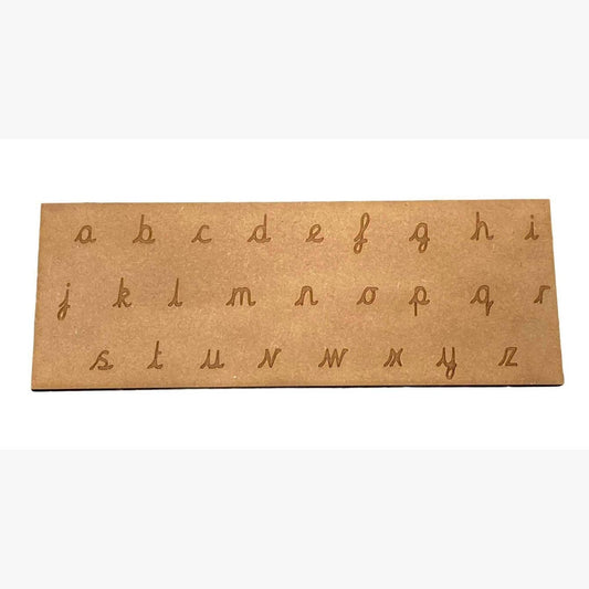 Double-sided cursive alphabet tracing Board